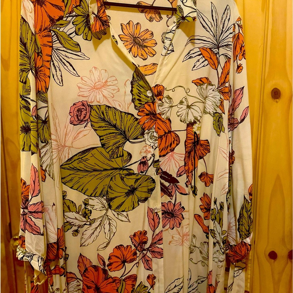 Amazon Floral Mini Dress - Multicolor